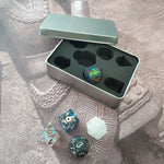 Load image into Gallery viewer, Protective Tin Dice Box for DND Dice Set
