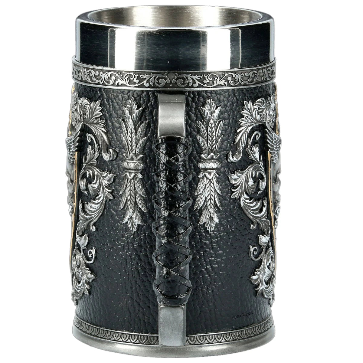 Paladin's Retribution Stainless Steel and Resin Tankard