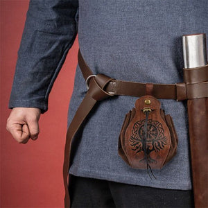 Barbarian's Satchel Faux Leather Dice Bag