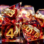 Load image into Gallery viewer, Artifacts of Mordor Liquid Core Resin Dice 7 Set
