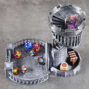 Wizards DND Dice Tower with Spiral Staircase
