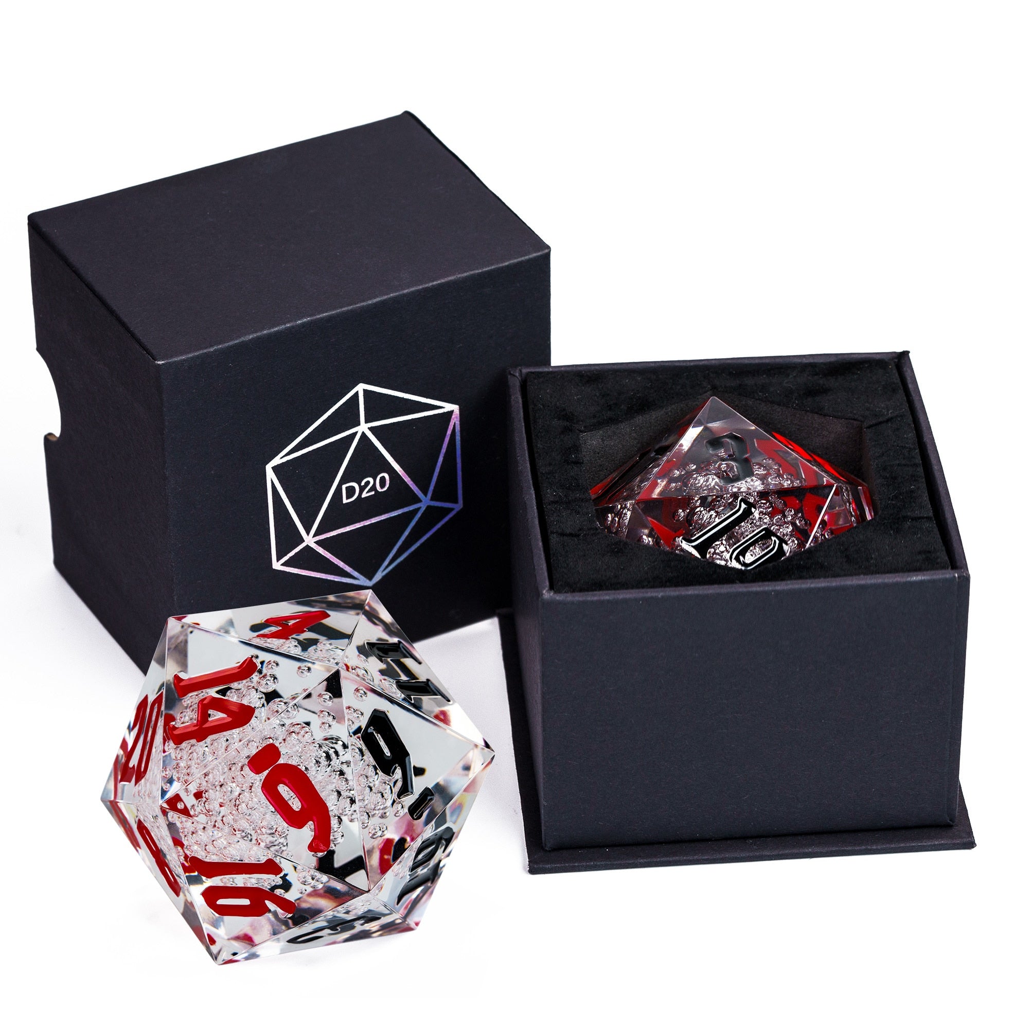 The Great D20 55mm Acrylic DND Polyhedral Dice