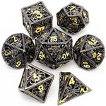 Load image into Gallery viewer, Warlock Tentacle Hollow Metal DND Dice 7 Set
