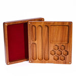 Load image into Gallery viewer, 2 in 1 Wooden Dice Box &amp; Dice Tray
