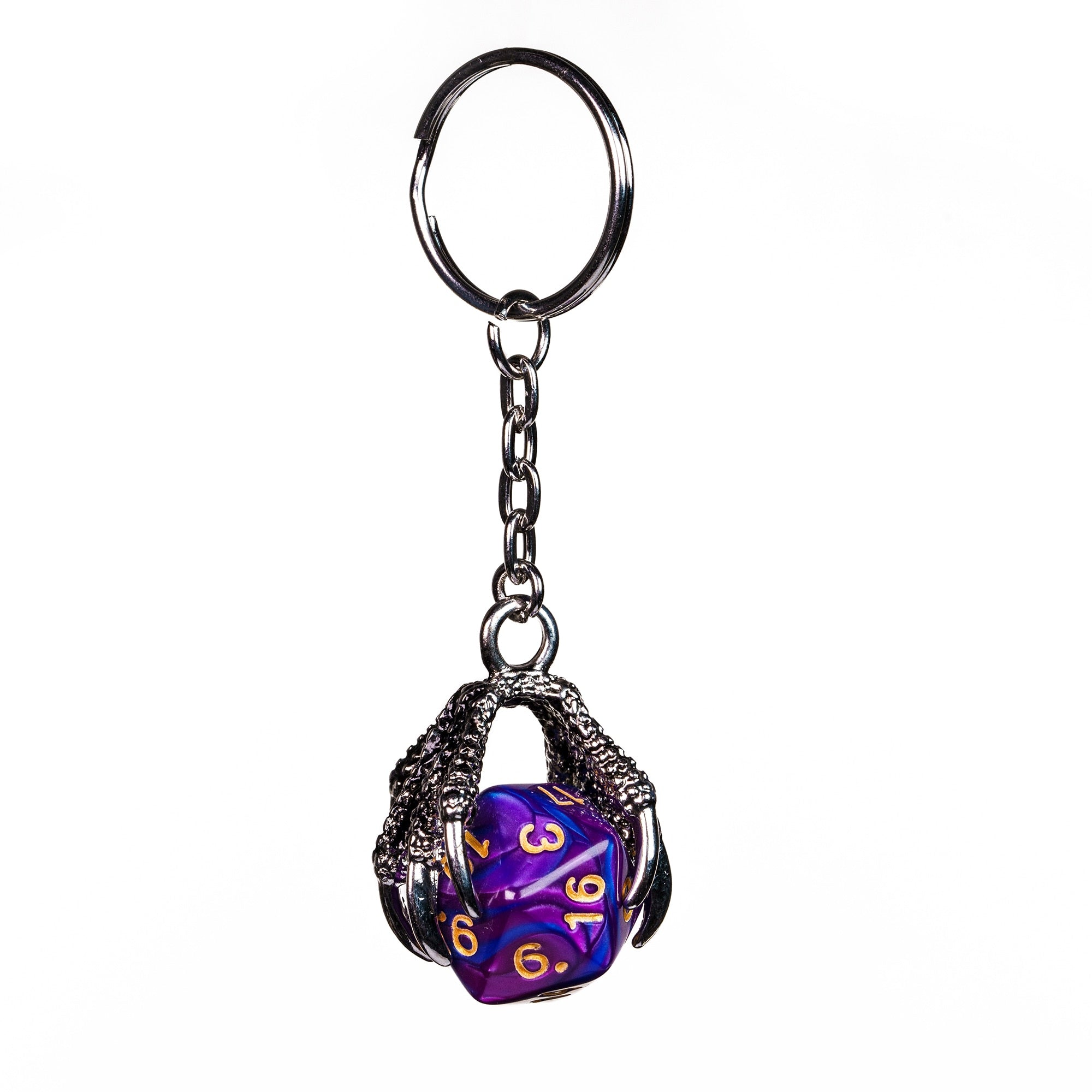 Claw of Holding Detachable D20 Keyring Gold