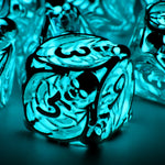Load image into Gallery viewer, Fluorescent Necrosis Metal DND Dice 7 Set
