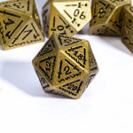 Load image into Gallery viewer, Fighter&#39;s Arsenal Metal DND Dice set
