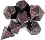 Load image into Gallery viewer, Dueling Swords Metal Polyhedral Dice 7 Set
