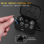 Load image into Gallery viewer, Holy Radiance LED USB Rechargeable Polyhedral Dice 7 Set
