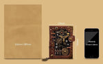 Load image into Gallery viewer, Artificer&#39;s Notes Steampunk Leather Notebook and Quill
