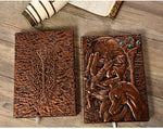 Load image into Gallery viewer, Wizard&#39;s Tome 3D Embossed Faux Leather Notebook
