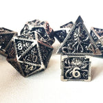 Load image into Gallery viewer, Warlock Tentacle Hollow Metal DND Dice 7 Set
