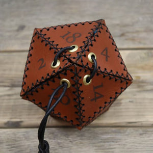 Die of Holding Leather Dice Bag