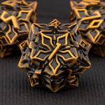 Load image into Gallery viewer, Runic Relic Metal DND Dice set
