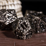 Load image into Gallery viewer, Mind Flayer Brain Metal DND Dice 7 Set
