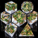Load image into Gallery viewer, Ranger&#39;s Favored Terrain DND Resin Dice 7 Set
