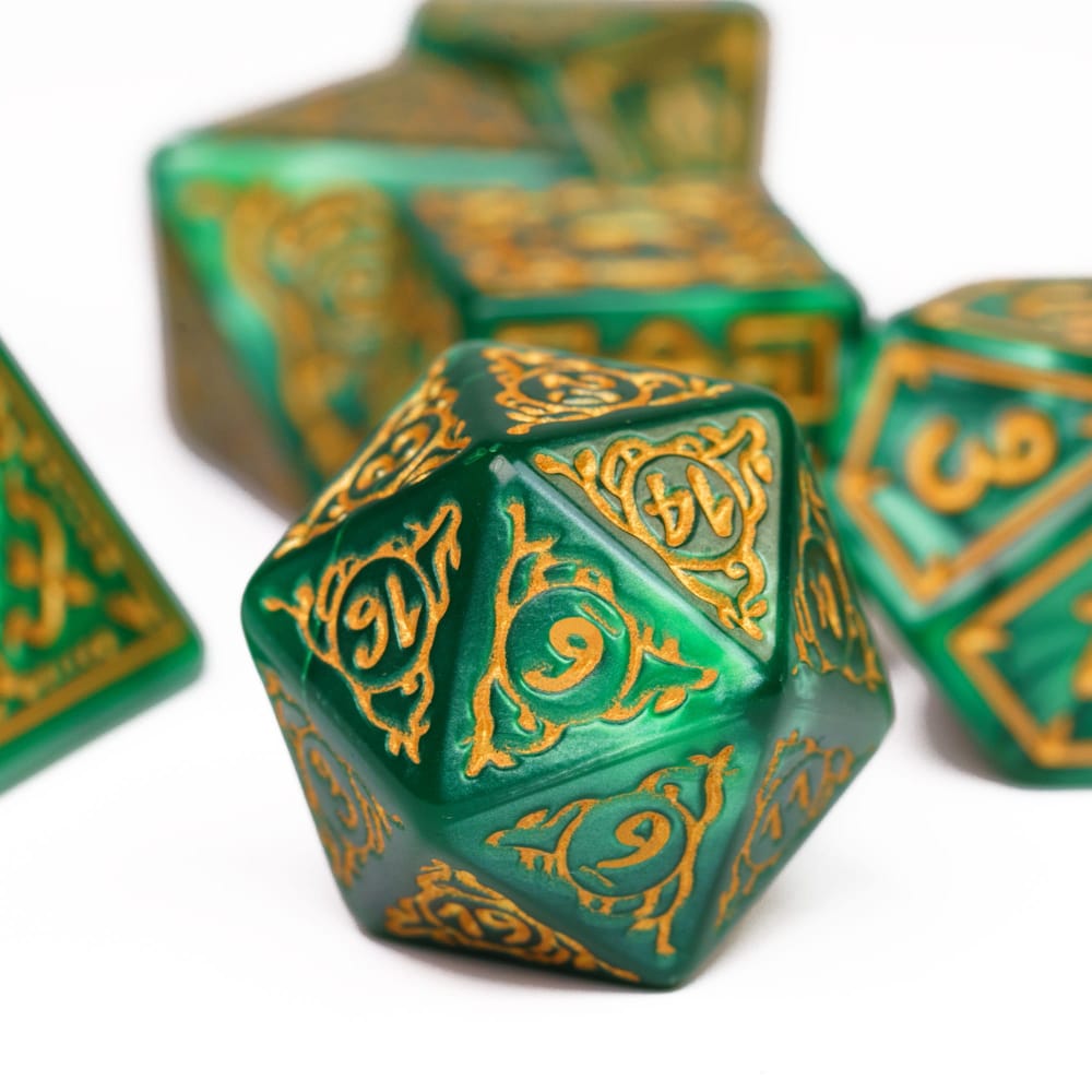 Archer's Bow DND Polyhedral Dice 7 Set