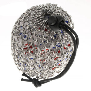 Fighter's Chain Mail Stainless Steel Dice Bag