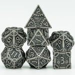 Load image into Gallery viewer, Artificer Steampunk Metal Polyhedral Dice 7 Set
