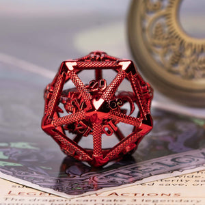Dragon Hollow Metal 20 Sided Polyhedral D&D Dice