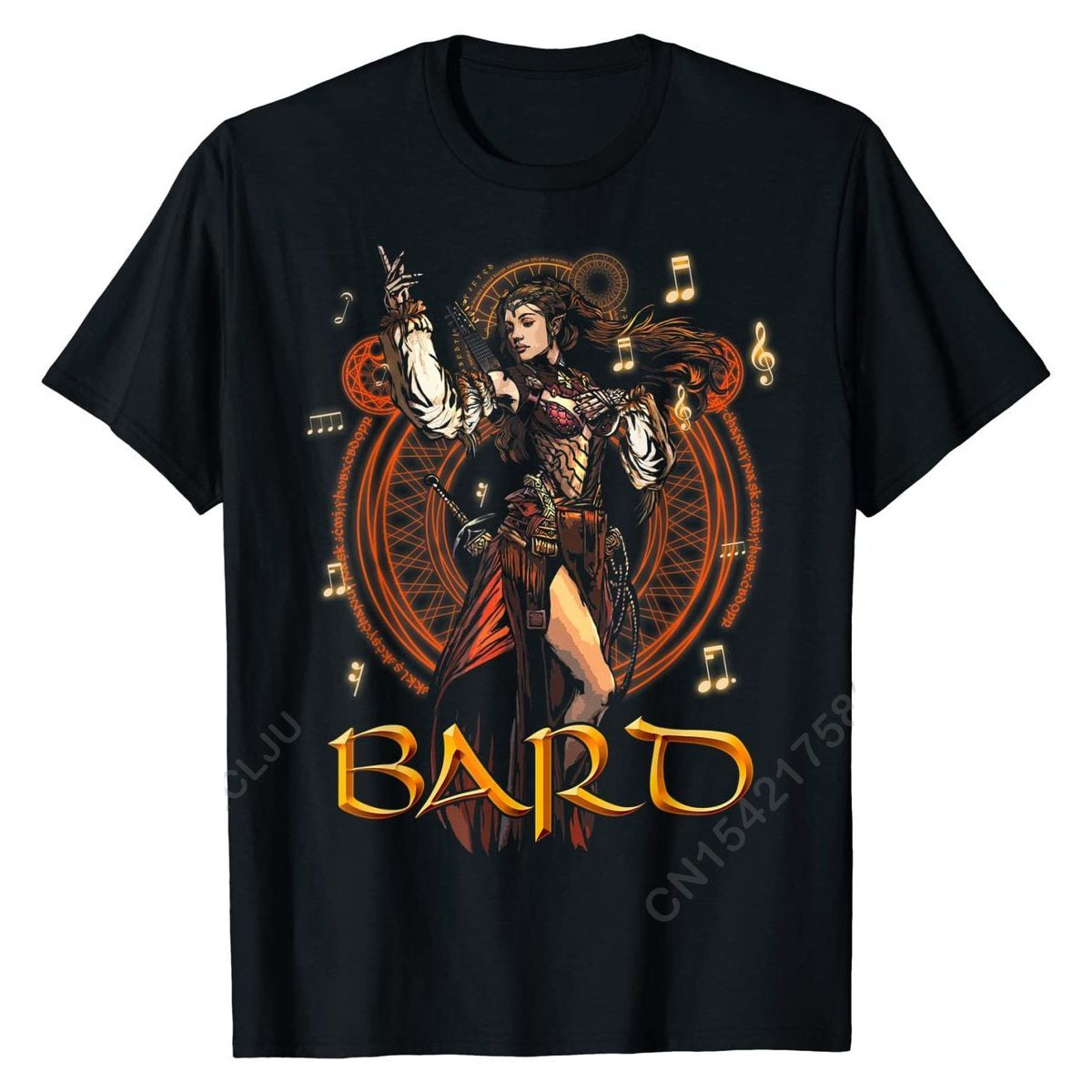 Elven Bard (F) Cotton T-Shirt