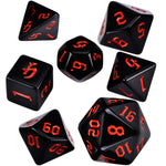 Load image into Gallery viewer, Infernal DND Polyhedral Dice 7 Set
