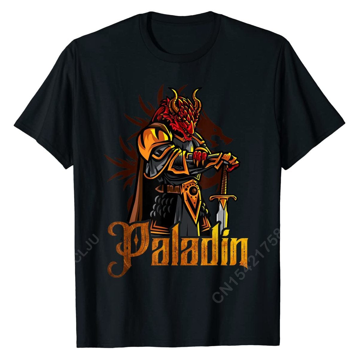 Dragonborn Paladin Cotton T-Shirt