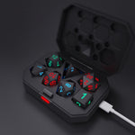 Load image into Gallery viewer, Luminous LED Dice USB Rechargeable Polyhedral Dice 7 Set
