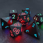 Load image into Gallery viewer, Luminous LED Dice USB Rechargeable Polyhedral Dice 7 Set
