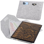 Load image into Gallery viewer, Faux Leather Embossed DM Screen for Dungeons and Dragons (Mimic &amp; Dragon Design)
