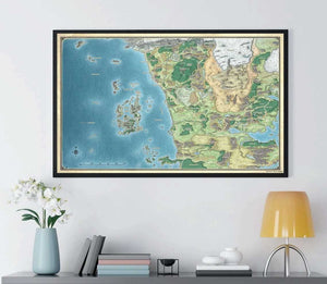 D&D Sword Coast Map Poster
