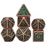 Load image into Gallery viewer, Ranger&#39;s Mark Polyhedral Metal Dice 7 Set
