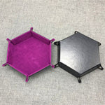 Load image into Gallery viewer, Velvet Folding Hexagon Dice Tray
