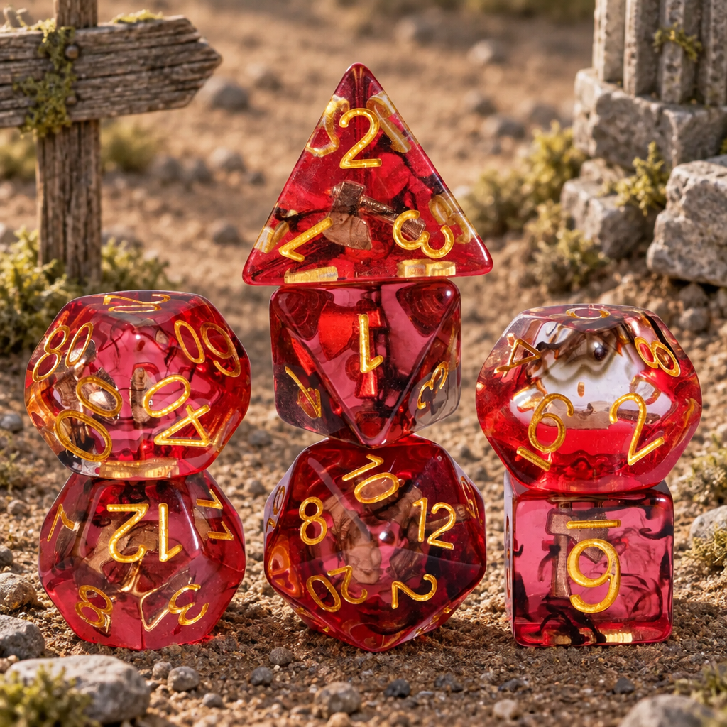 And My Axe! Resin DND Dice 7 Set