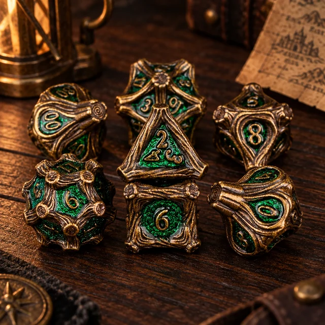 Elderwood Metal DND Dice 7 Set