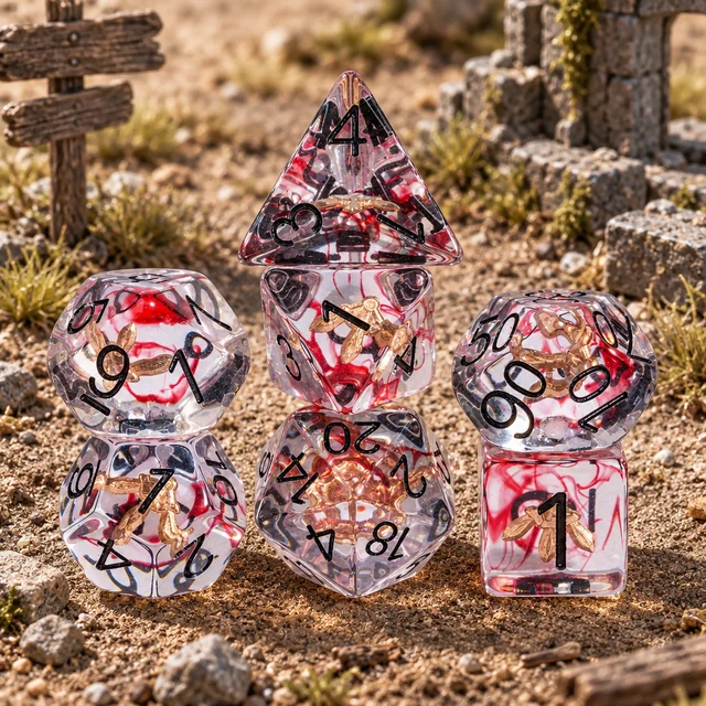 Cloak & Dagger Resin DND Dice 7 Set