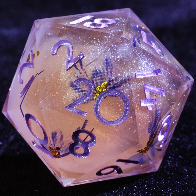Ethereal Bloom Resin DND Dice 9 Set