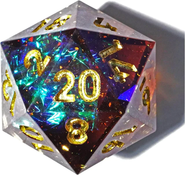 Close-up of the dark galaxy D20 with gold numbers.