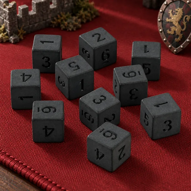Quiet Damage D6 DND Dice 10 Set — Complete product / dice set