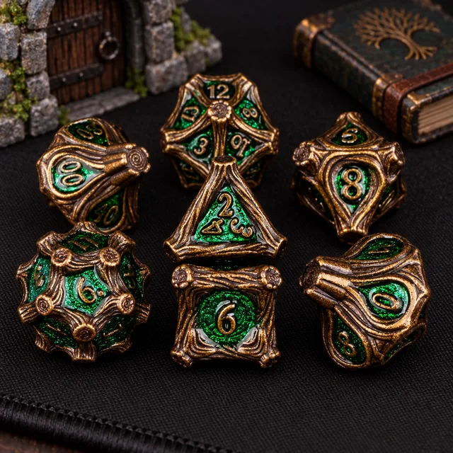 Elderwood Metal DND Dice 7 Set — Complete product / dice set