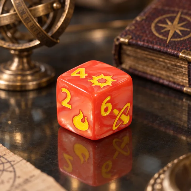 Emberstrike Fire D6 Acrylic D6