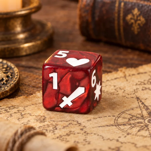 Crimson Valor D6 Acrylic D6