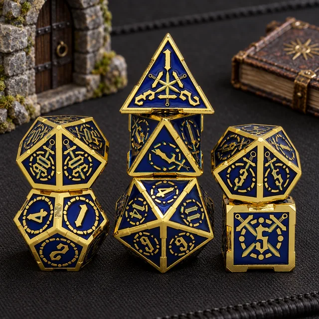 Oathkeeper Metal DND Dice 7 Set — Complete product / dice set