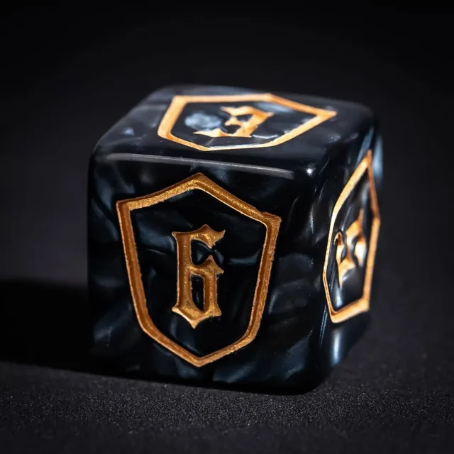 Blackshield D6 Acrylic DND Dice 7 Set