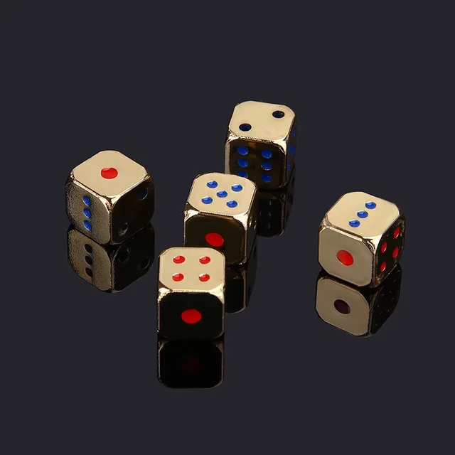 Gilded Gambit D6 Metal DND Dice 5 Set