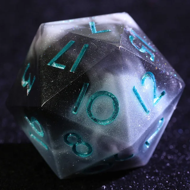 Resin dice from the Full Set of 9 pieces option.