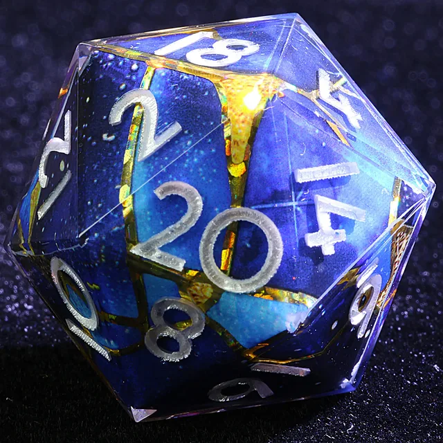 Vow and Verse Resin DND Dice Set